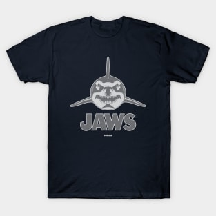 Jaws Face To Face (Sharkskin Gray) T-Shirt